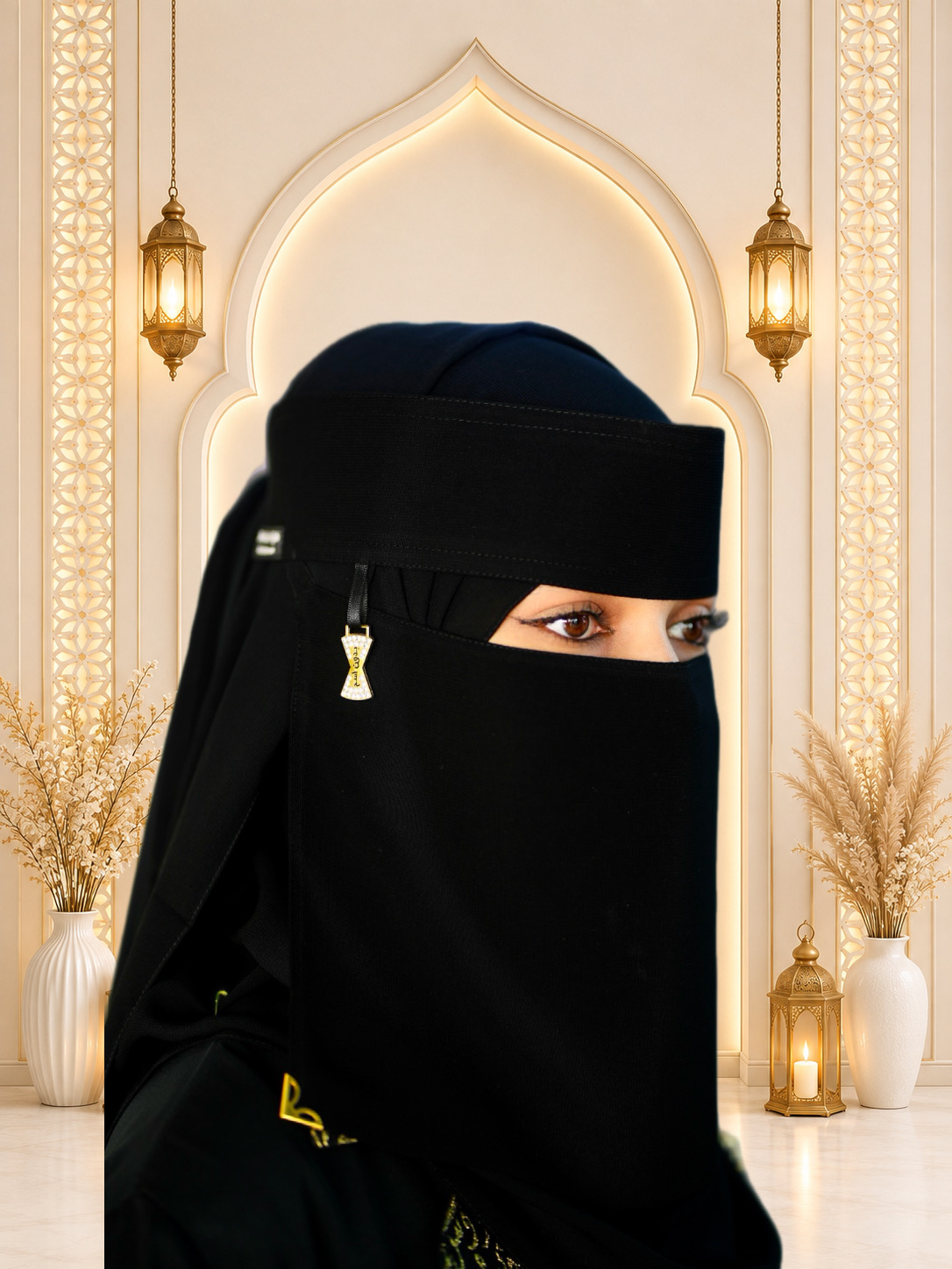 Pokie long pendant Nikab